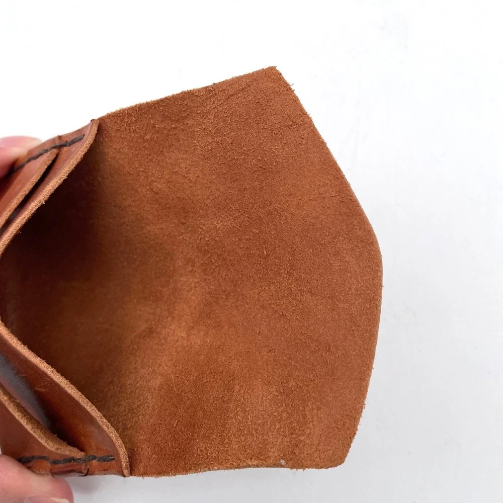 FGG Wallet Card Holder Leather Unisex Cognac Brown Good Minimalist Handcrafted